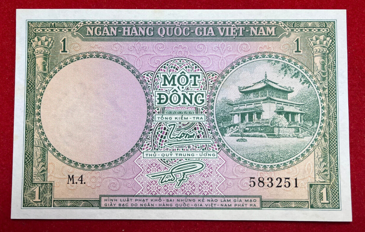 A73 South Vietnam; 1 Dong nd-1956 P#1 UNC