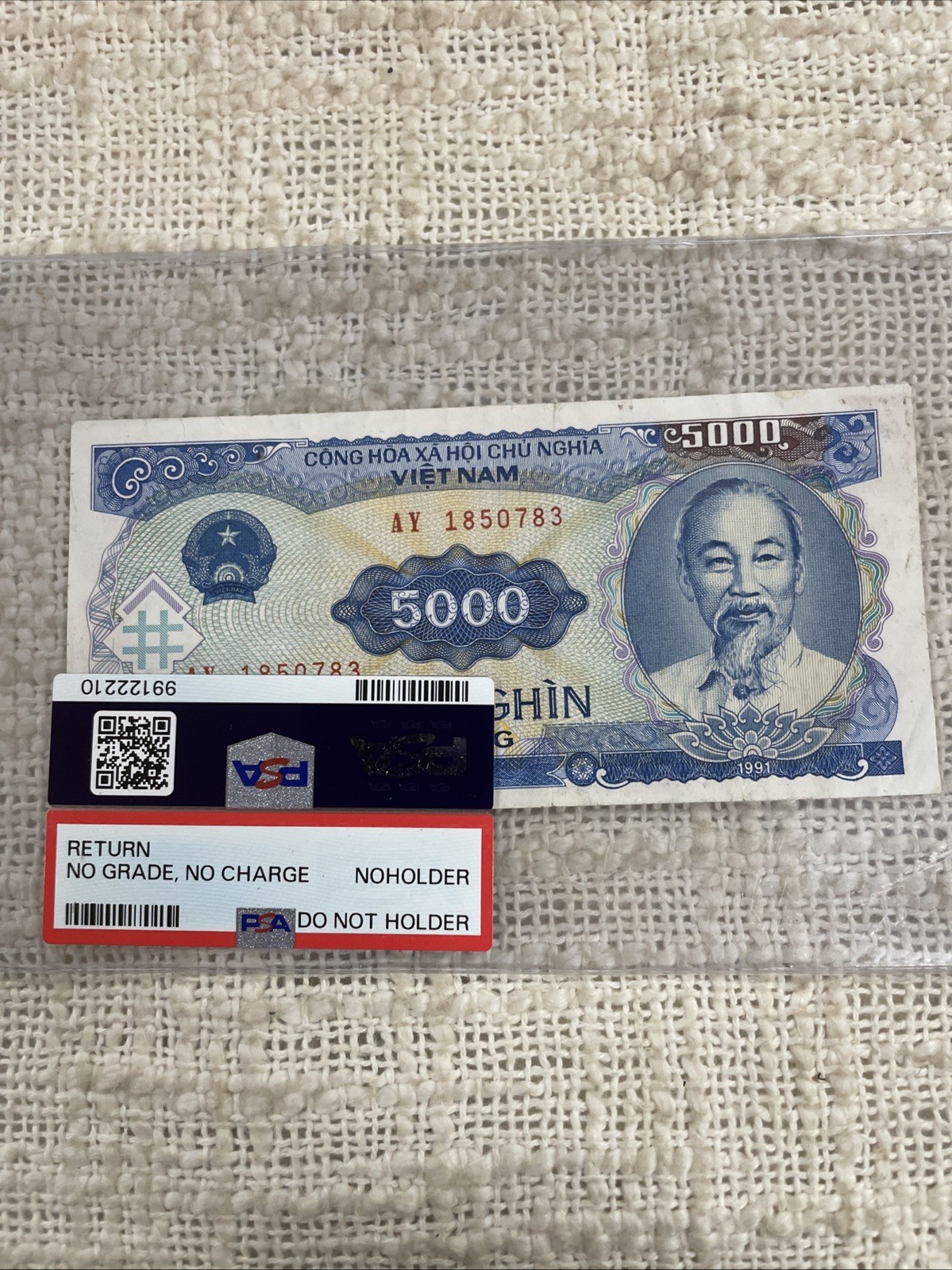 Vietnam 1991 5000 Dong Unused Mint Old Banknote Paper Money Currency Note