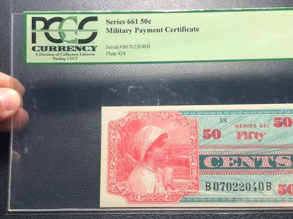 50 Cents MPC Serie 661 PCGS MS-65 PPQ Original Vintage Rare 100%_LDP Shop.
