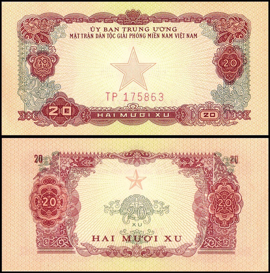 South Vietnam 20 Xu, 1963 ND, P-R2, UNC