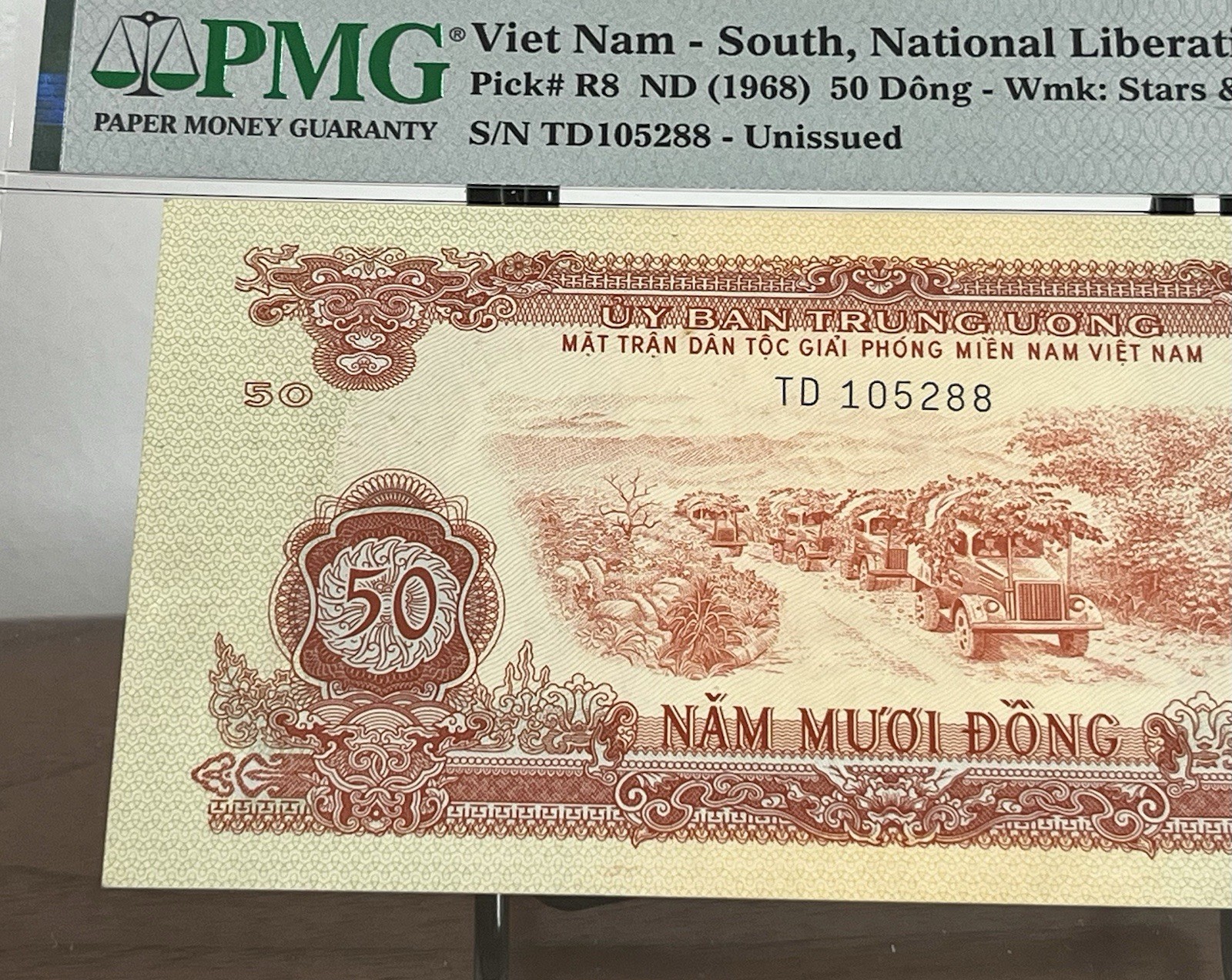 Vietnam South 50 Dong Note P-R8 1963 ND (1968) PMG 53