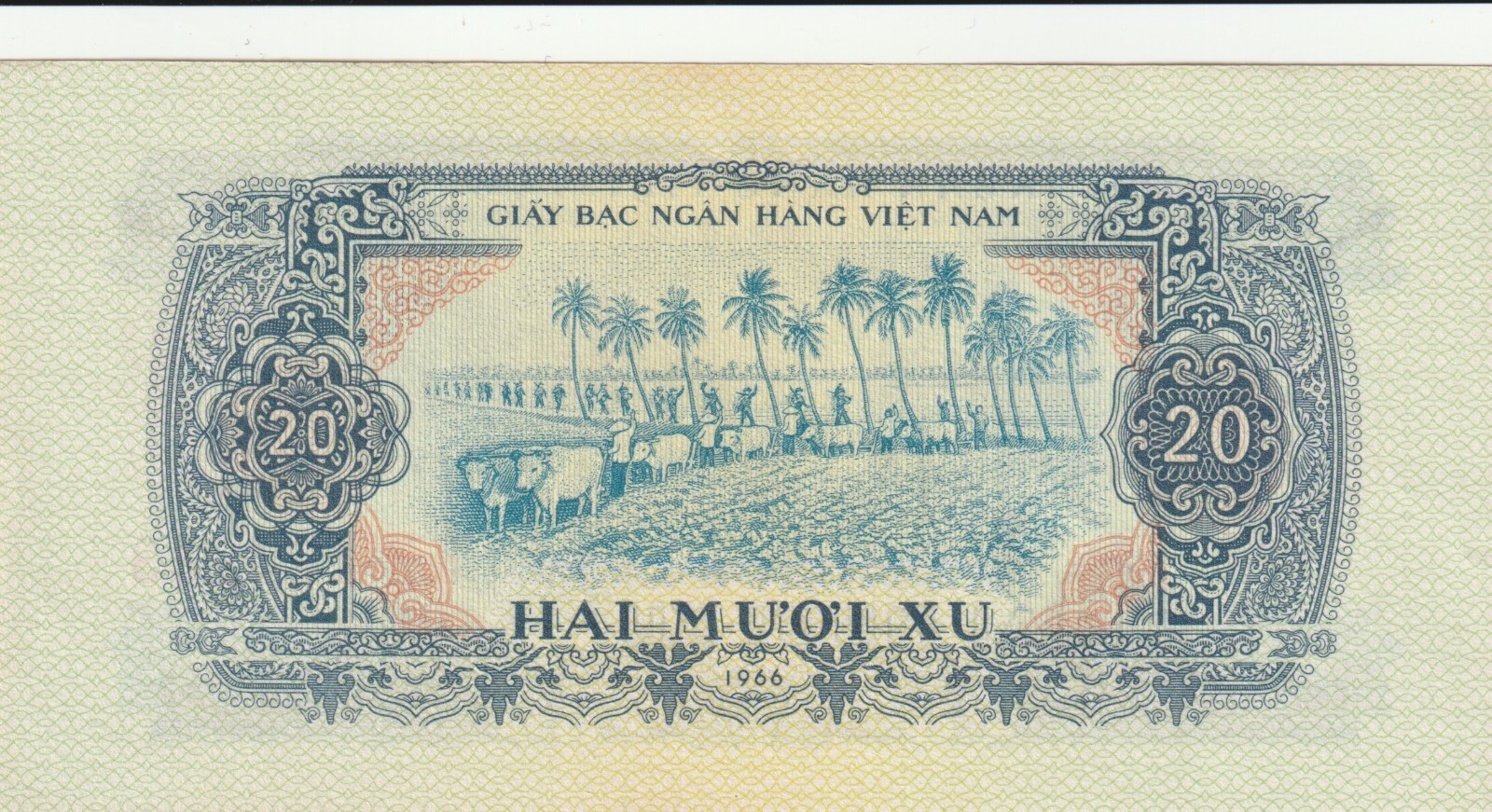 Vietnam 1966 20 Xu Uncirculated Banknote Pick 38a Bargain Bin