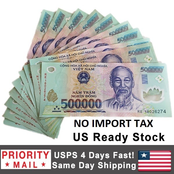 Vietnam Dong VND Original Banknote 10 Million Vietnamese Currency VND 20x500k