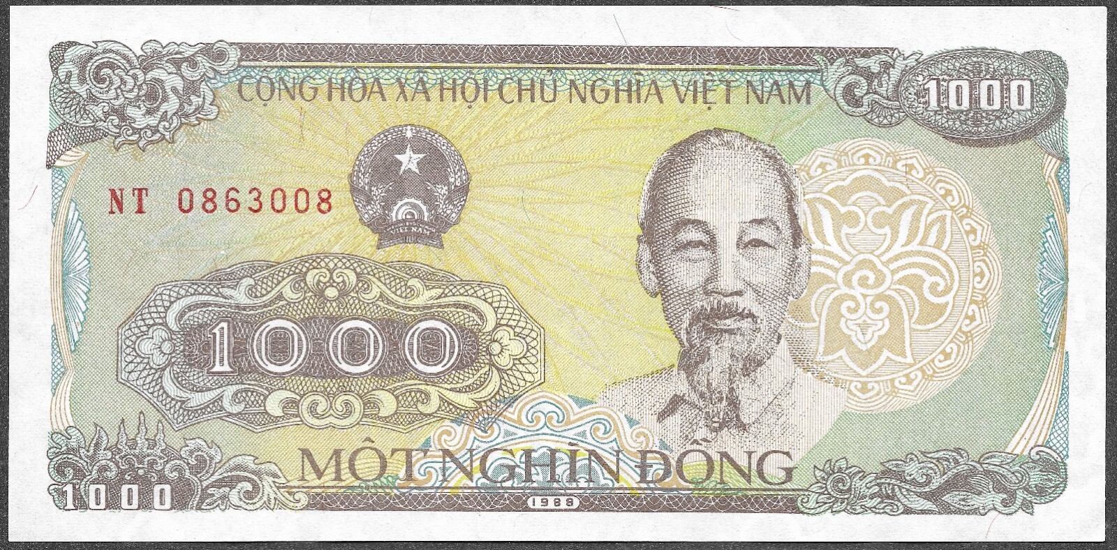🇻🇳 UNC Vietnam 1000 Dong Banknote (1988, P-106) 🇻🇳