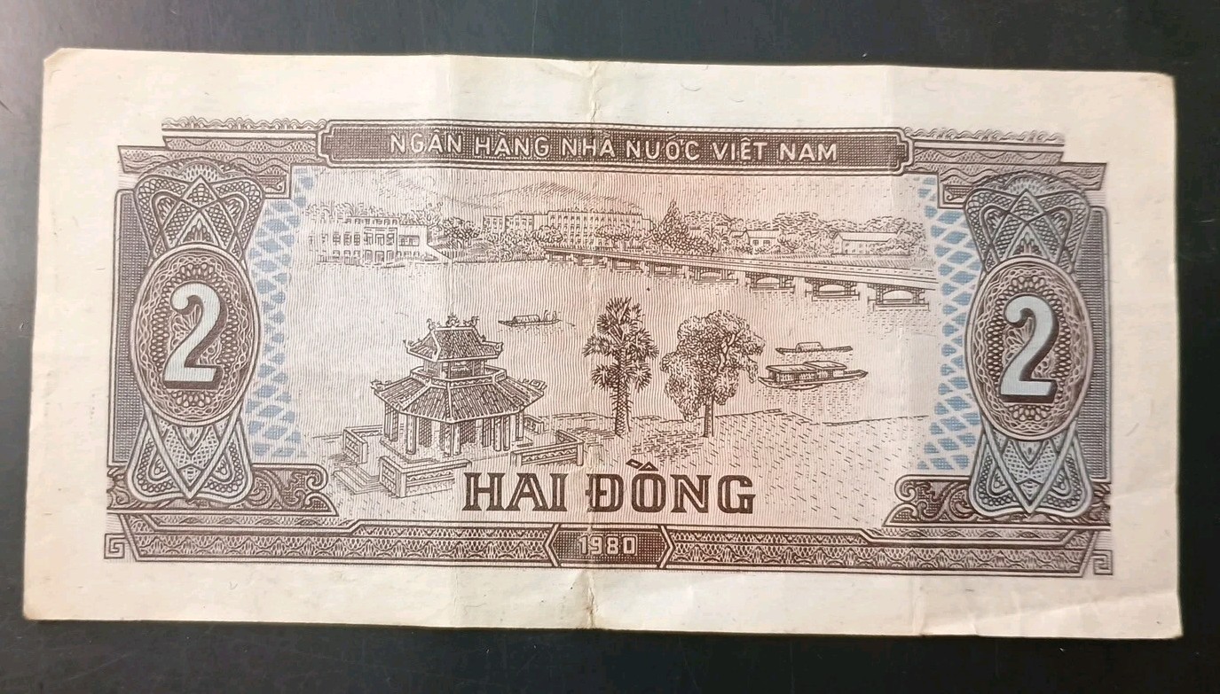 1980 VIETNAM PAPER MONEY – 2 DONG BANKNOTE