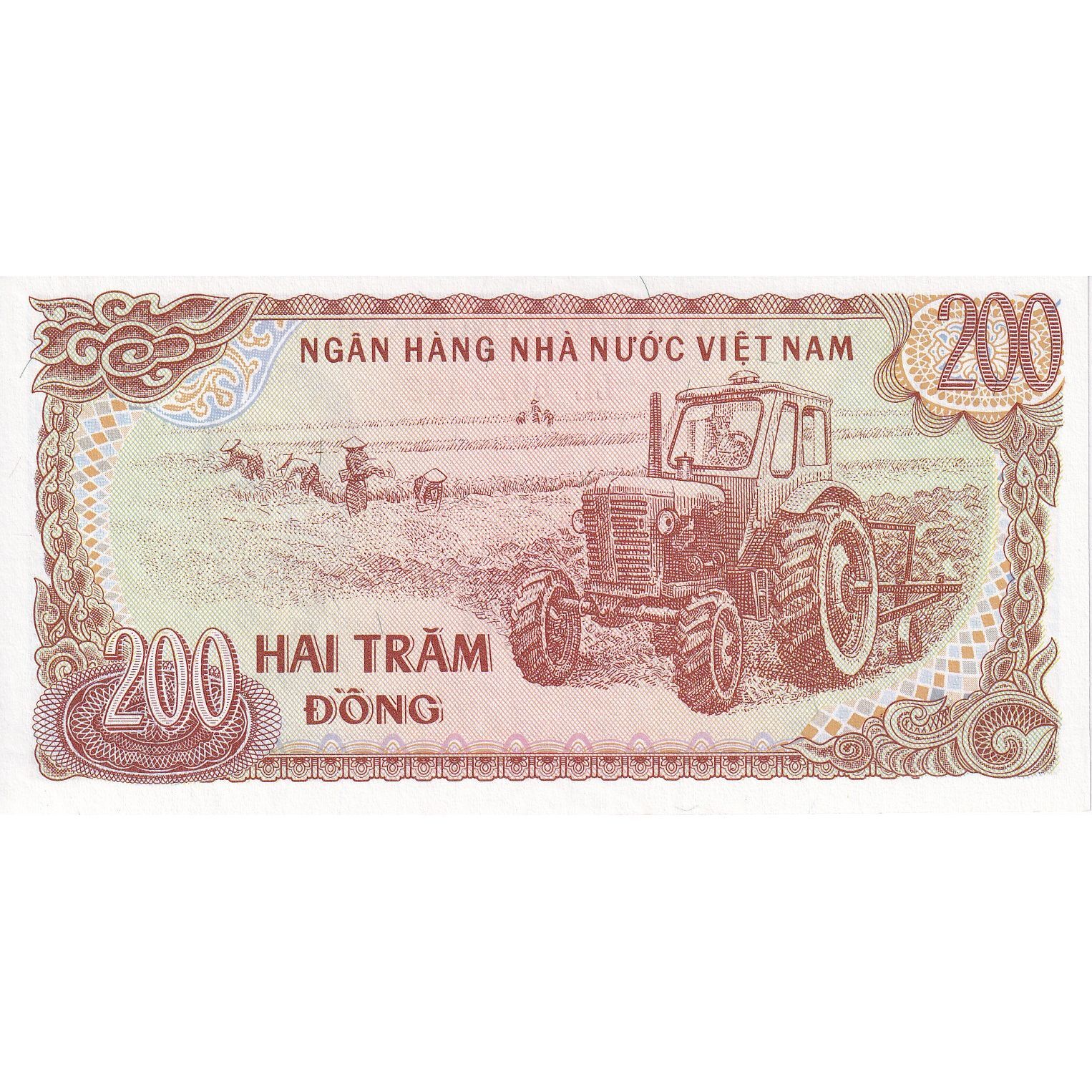 [#149732] Vietnam, 200 D ox ng, 1987, KM:100b, UNC