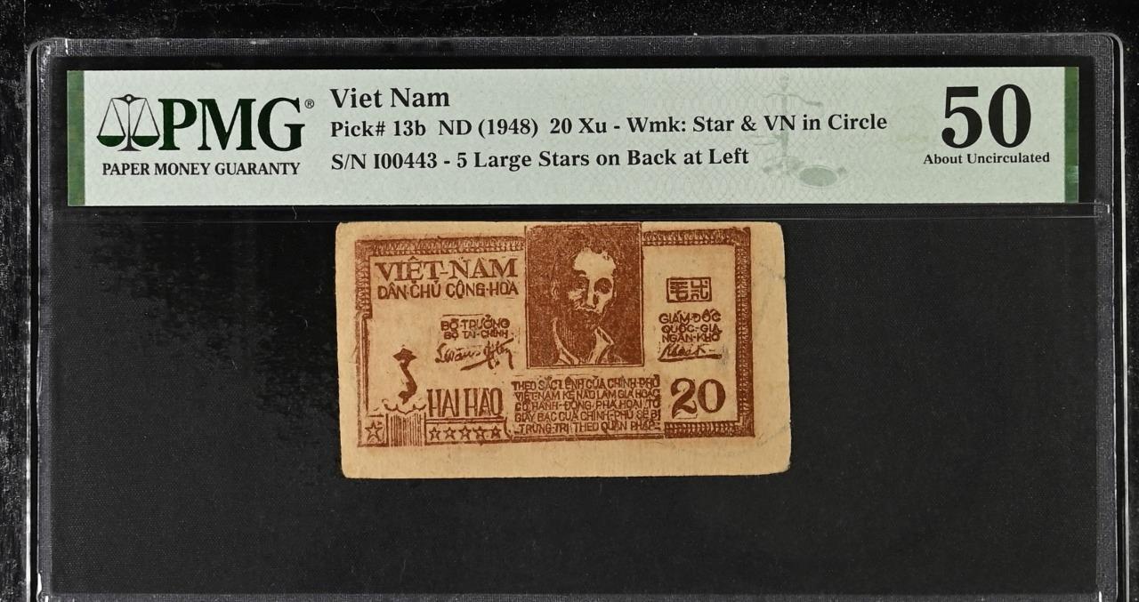 Vietnam P-13b 20 Xu 1948 PMG 50