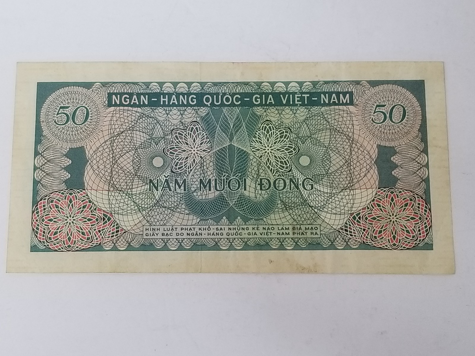 Saigon 1969 – 50 DONG BANK NOTE – Trường Quốc học Hue – Vietnam South