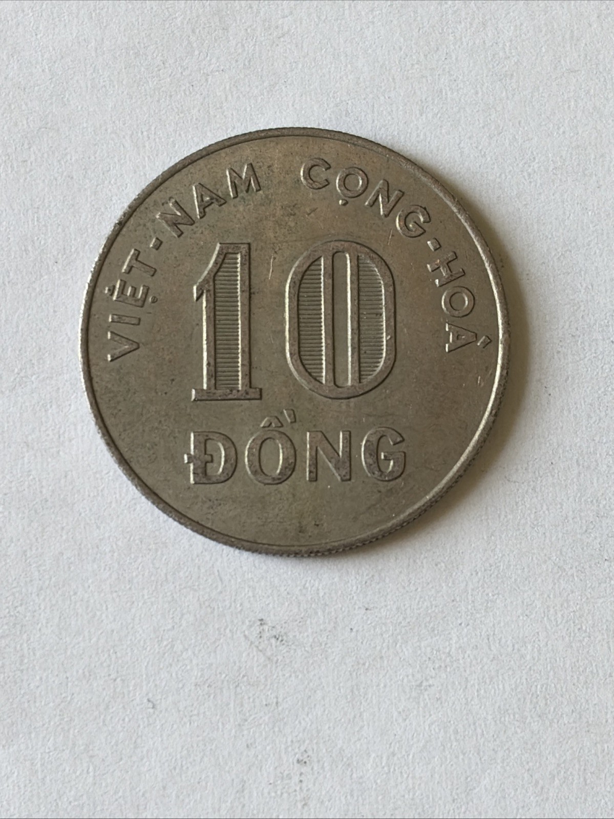1964 Vietnam Coin-10 Dong-Circulated