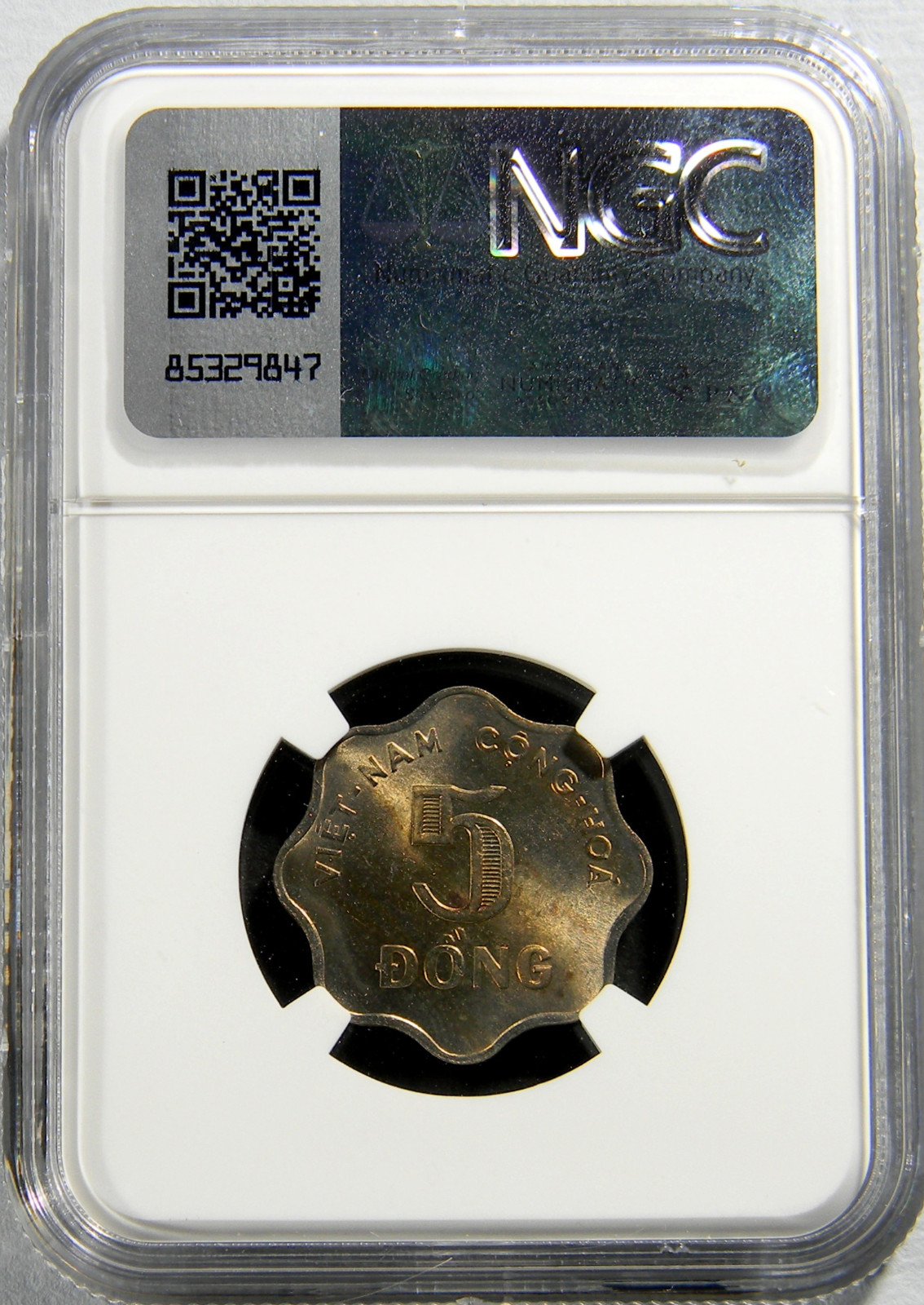 South Vietnam 1966 5 Dong NGC MS 64 (28-12)