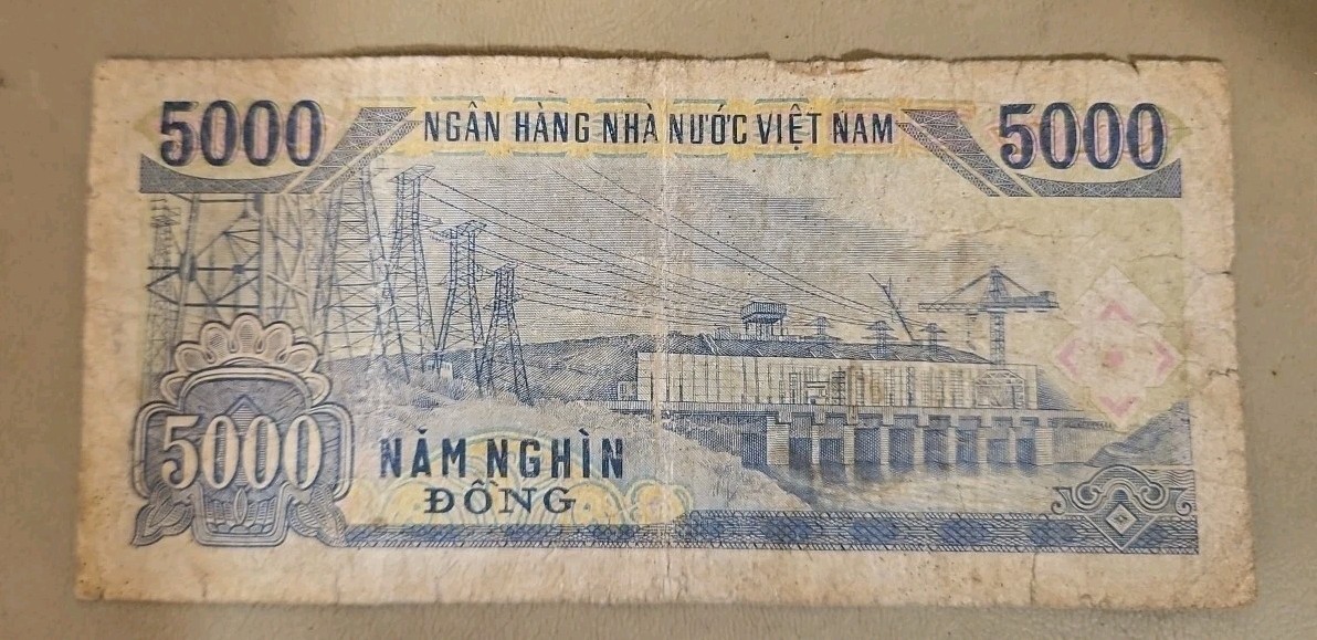 1991 Vietnam 5000 Dong Note