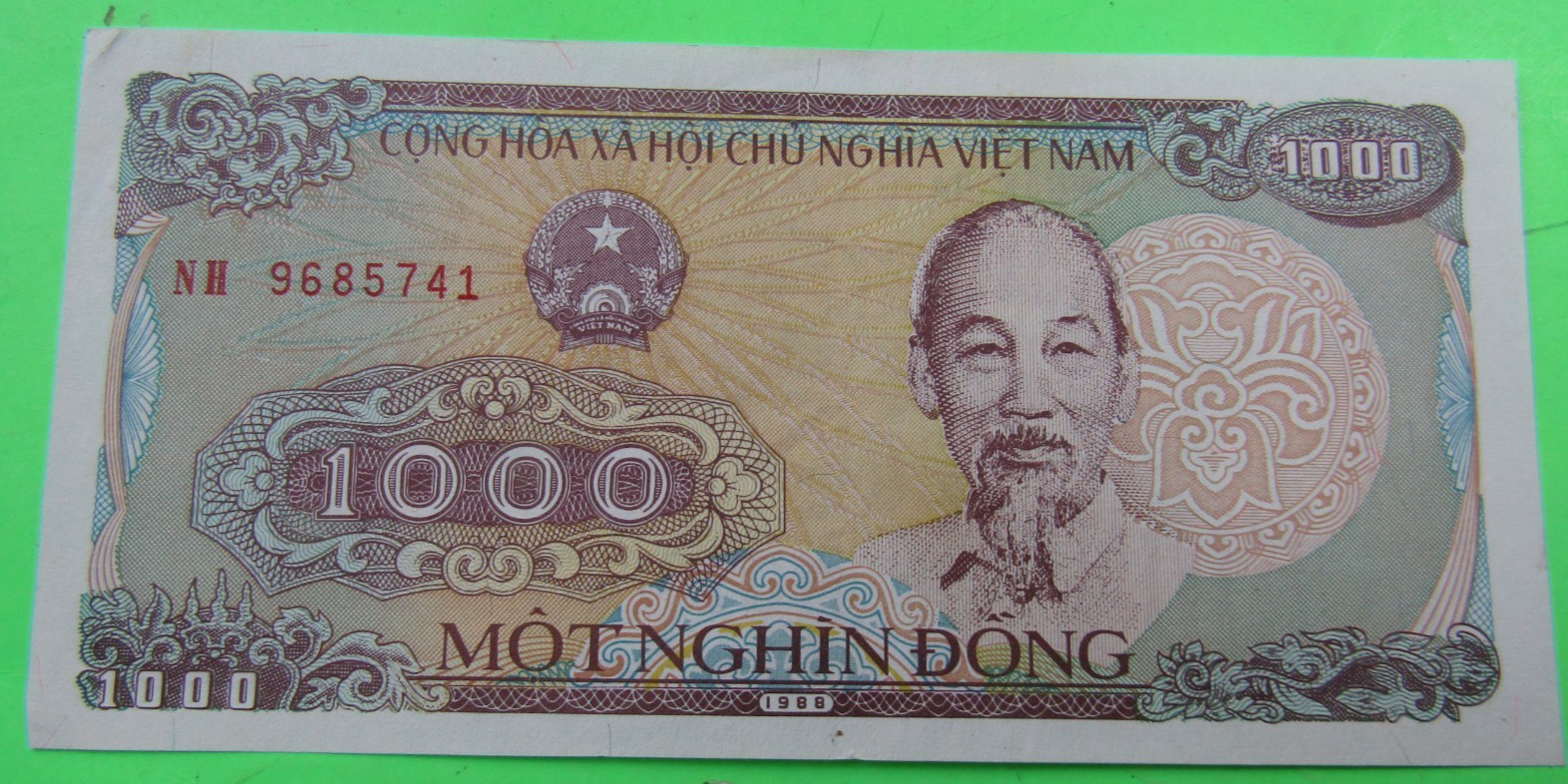 VIET NAM , 1000 DONG,P#106a, HCM @ r, 1988, aUNC