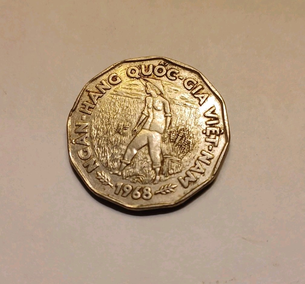 1968 Vietnam 20 Dong Great Condition / Detail