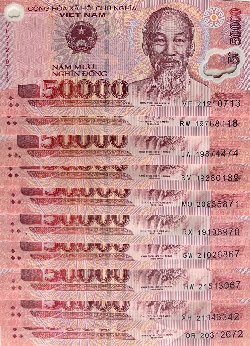 50,000 Vietnam Dong VND CIRCULATED Banknote Currency Polymer Banknote, 1 piece