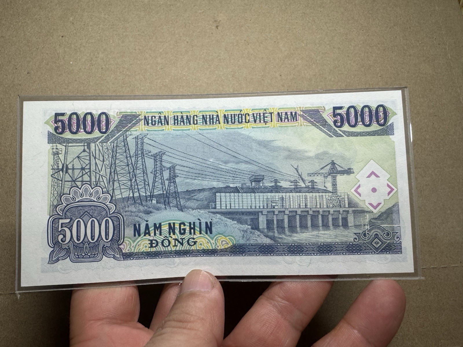 Cutting Error 5000 Dong Viet Nam Banknotes 1991 Rare_LDP Shop.