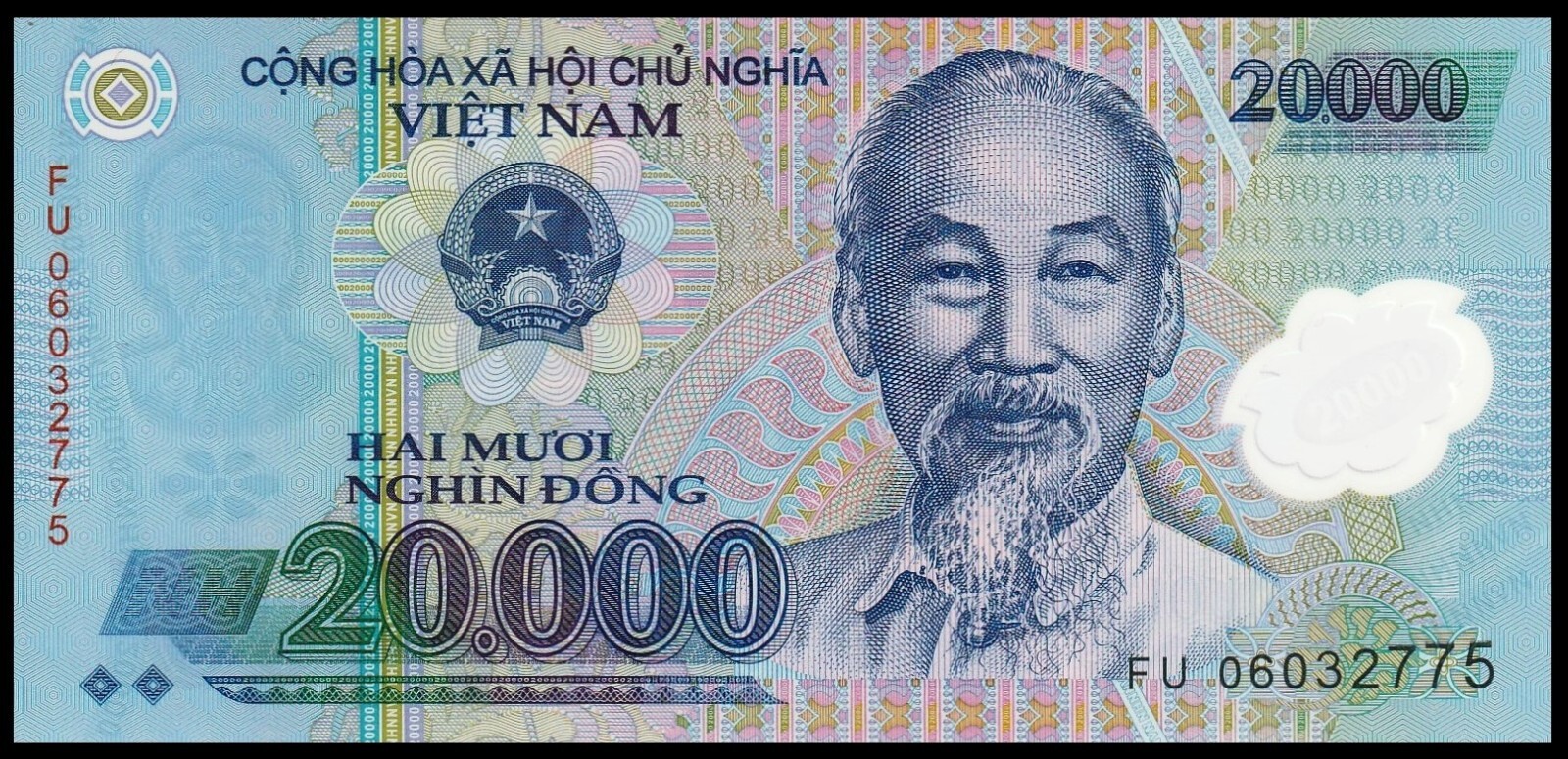 🇻🇳 Viet Nam 20000 ( 20,000 ) Dong 2007 P120b Polymer UNC ***