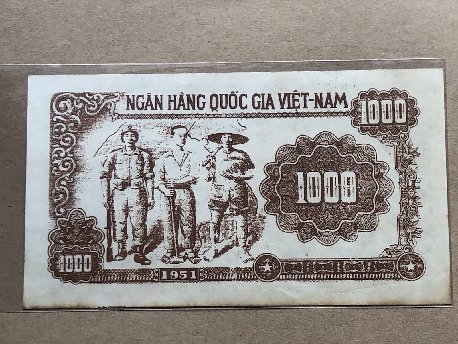 North Viet Nam 1000 Dong 1951 Old Not Genuine Original Vintage Rare_LDP Shop.