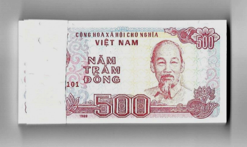 Vietnam 500 DONG P-101A 1988 x 100 Pcs Lot BUNDLE UNC Vietnamese Currency NOTE