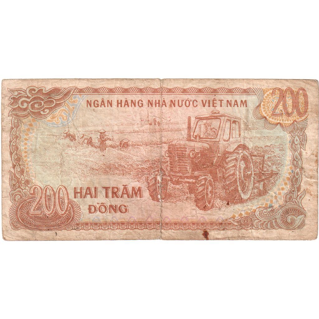 [#1230202] Vietnam, 200 Dng, 1987, KM:100b, VF
