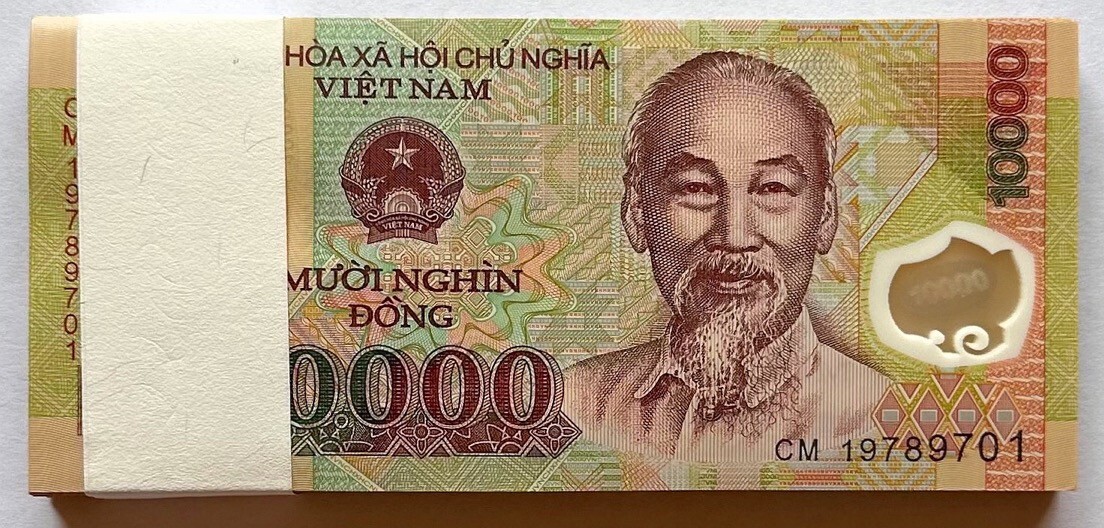 10,000 Vietnam Dong VND Uncirculated UNC Banknote Currency Polymer Banknote 1pc