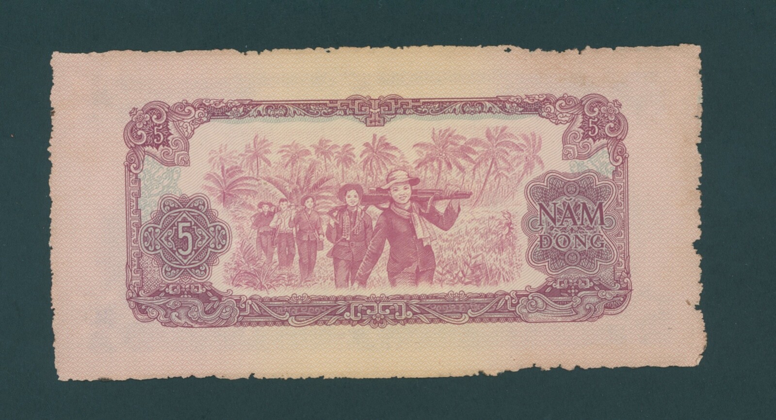 SOUTH VIET NAM 5 DONG ( 1968 ) PICK # R6 XF.