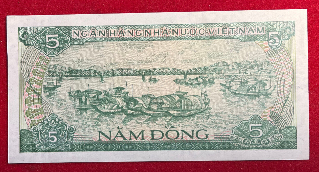 K28 Vietnam; 5 Dong 1985 P#92 UNC