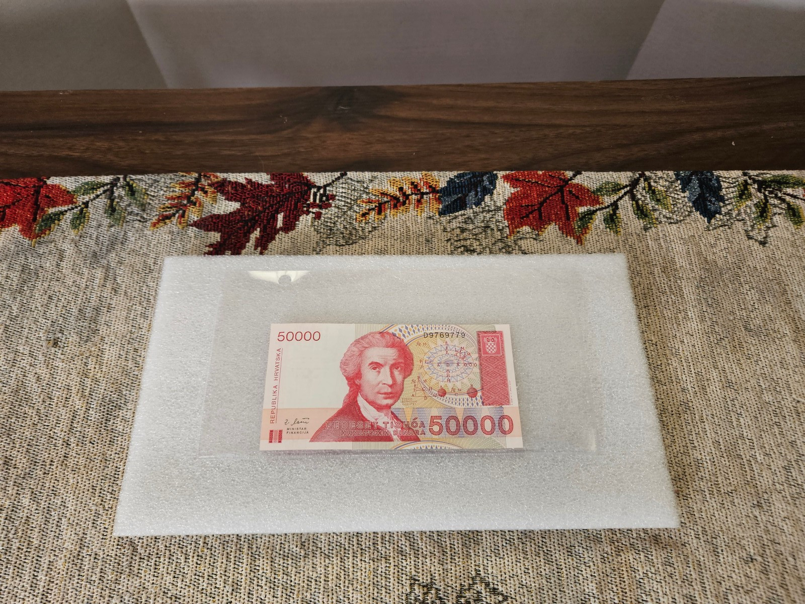 1993 Croatian 50,000 Dinar (HRD) Banknote