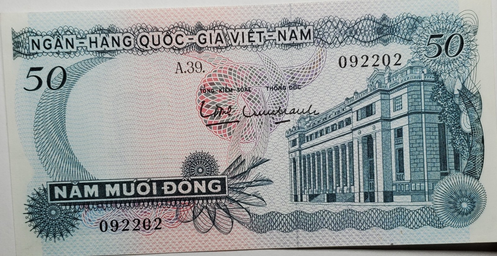 Vietnam 50 Nam Muoi Dong 092202 Single World Paper Money