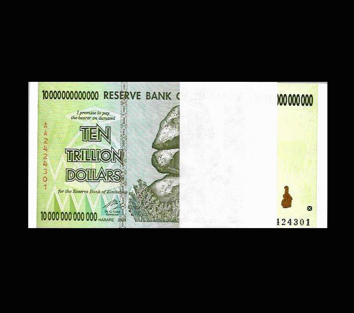 10 Trillion Zimbabwe Dollars & 100, 000 Vietnam Dong & 10, 000 Iraq Iraqi Dinar