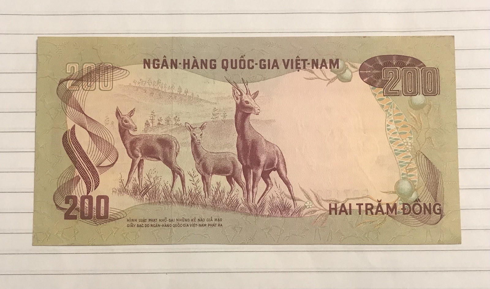 Vietnam 200 Dong 1972 P-32 aUNC-