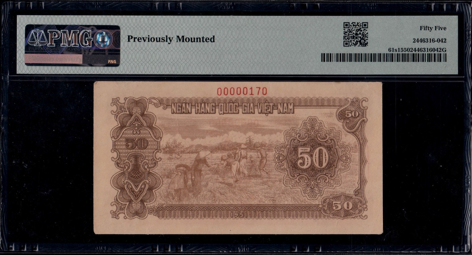 Vietnam 50 Dong 1951 Specimen P61s1 PMG55
