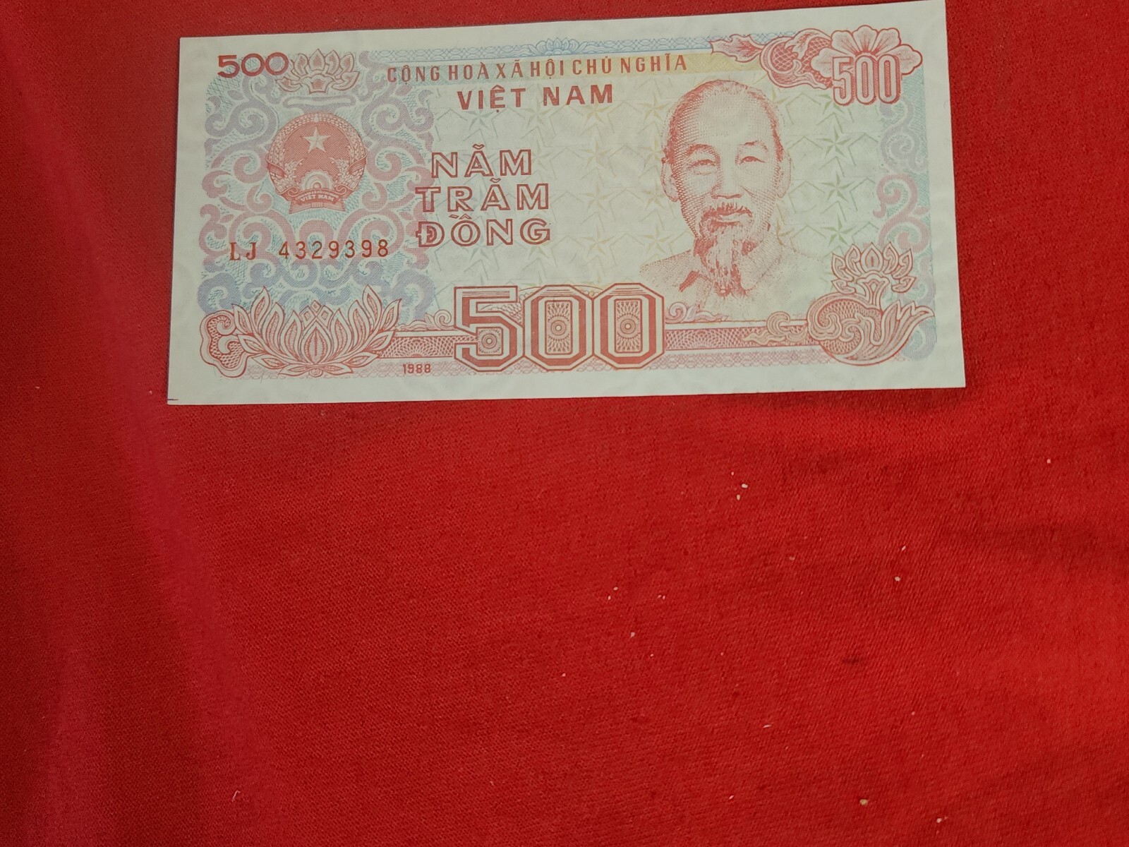 VIETNAM 500 DONG X 5 PCS ISSUED 1988 UNC Uncirculated Free SHIPPING