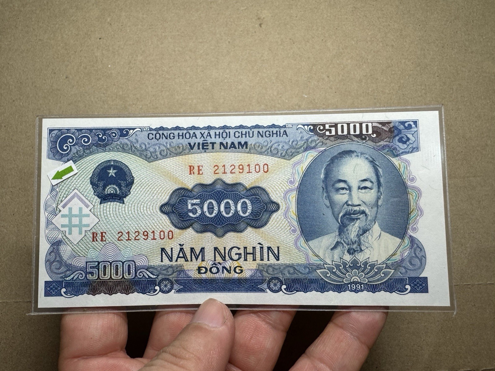 Cutting Error 5000 Dong Viet Nam Banknotes 1991 Rare_LDP Shop.