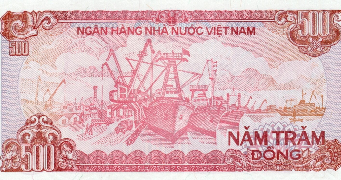 Banknote Vietnam 500 Dong 1989 P101b
