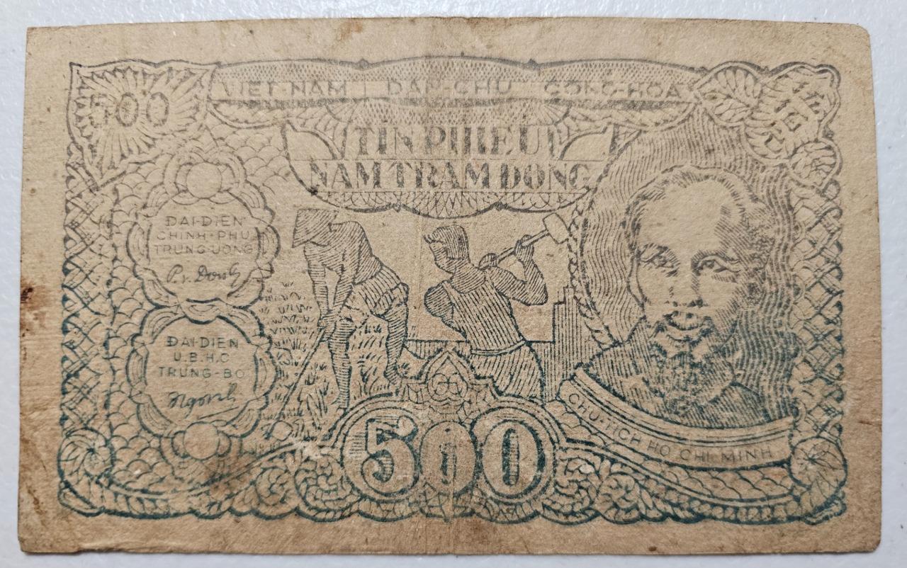 Vietnam P-57 500 Dong 1950-51 Tin Phieu “Credit Note”