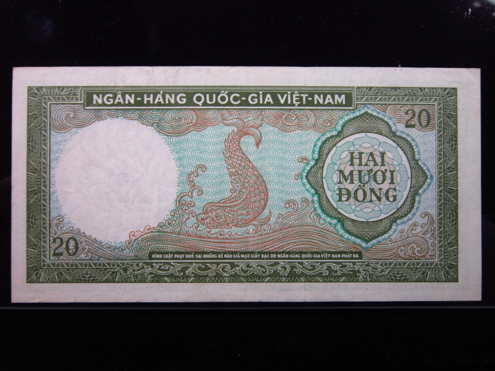 South Vietnam 20 Dong ND 1964 P16 Demon Dragon i3415 National Bank Việt Nam