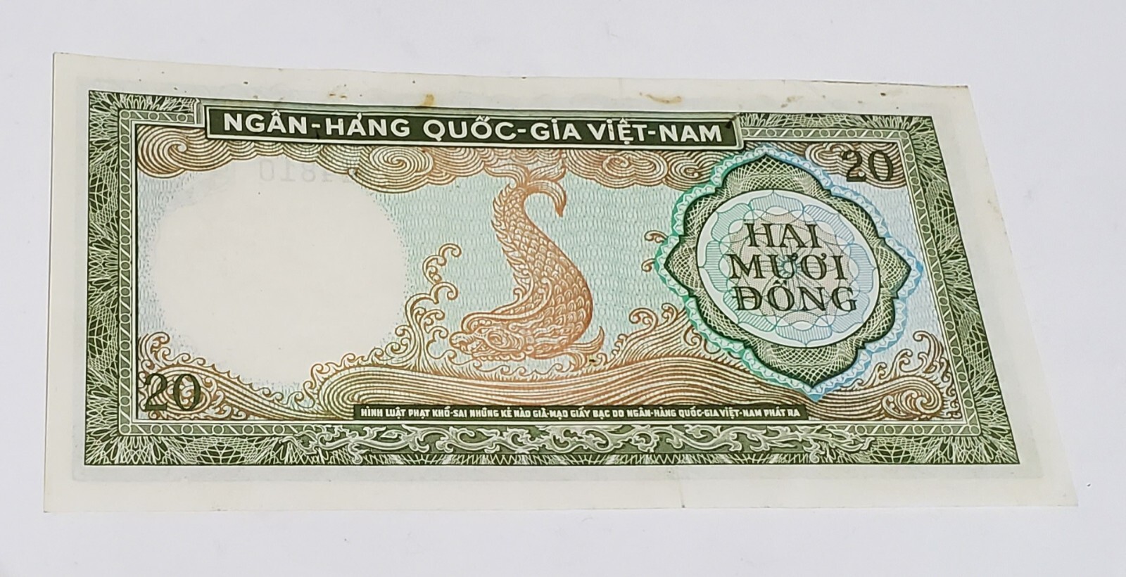 1960’s Vietnam 20 Dong Nice Circulated Banknote