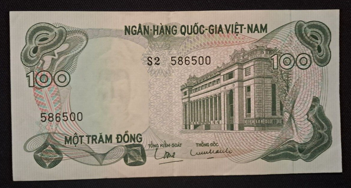 VINTAGE 1000 Mot Dram DONG Banknote Currency Paper Money Lot Of 2 same notes