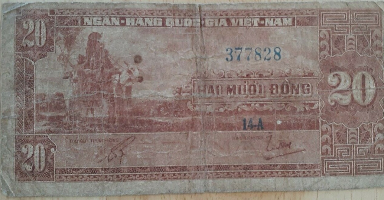 Vietnam Era 20 Dong (Hai Muoi Dong) banknote