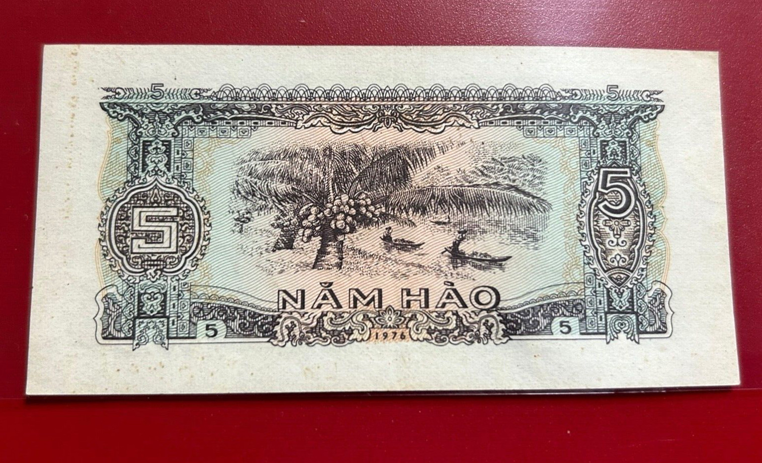 1976 VIETNAM 5 NAM HAO BANKNOTE
