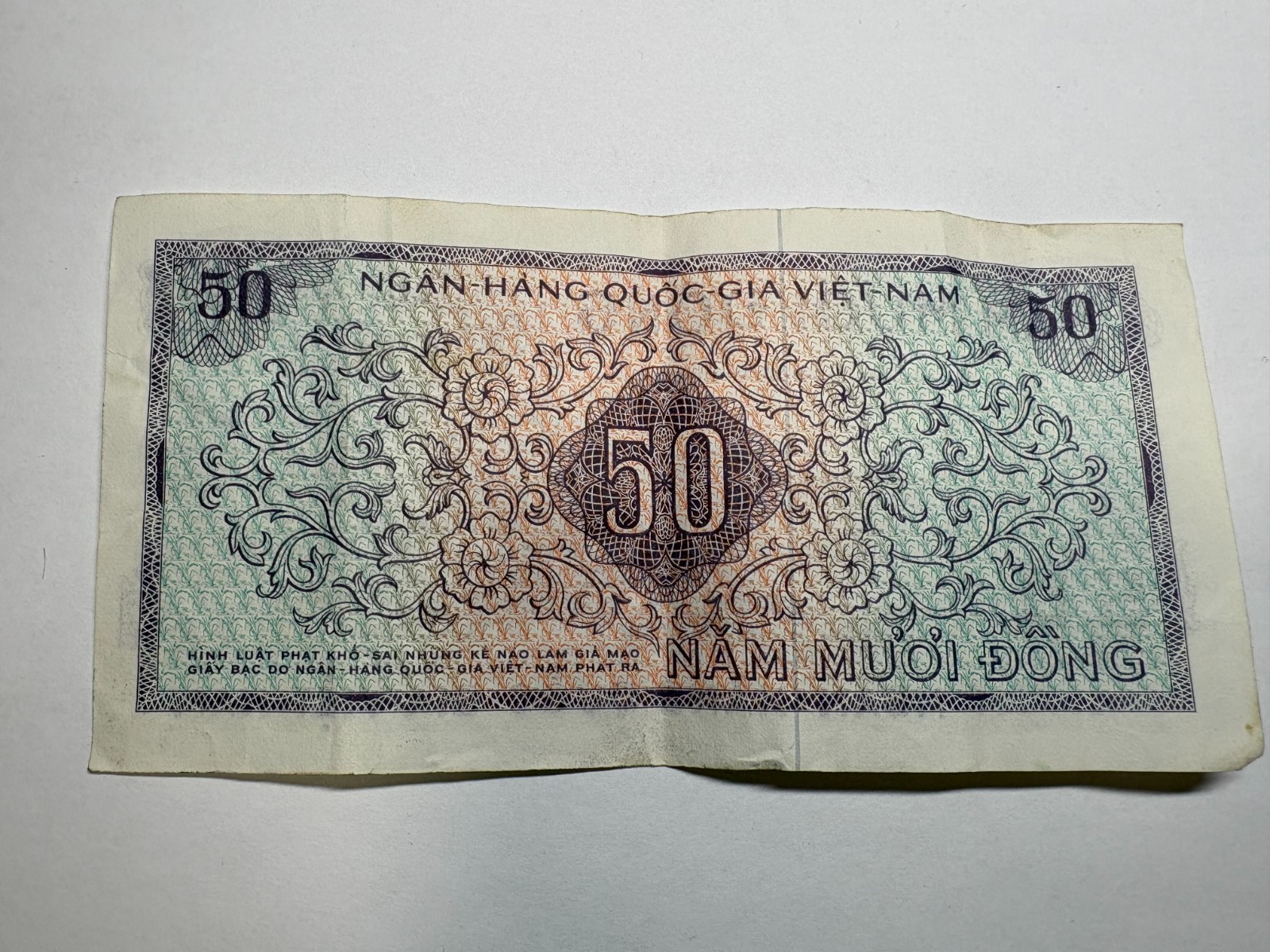 South Vietnam 50 Dong 1966 Good Condition Circulated Banknote Foreign Currency