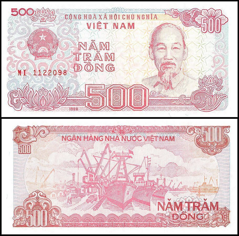 SET OF 5 VIETNAM UNCIRCULATED BANKNOTES 200 500 1000 2000 5000 Dong UNC