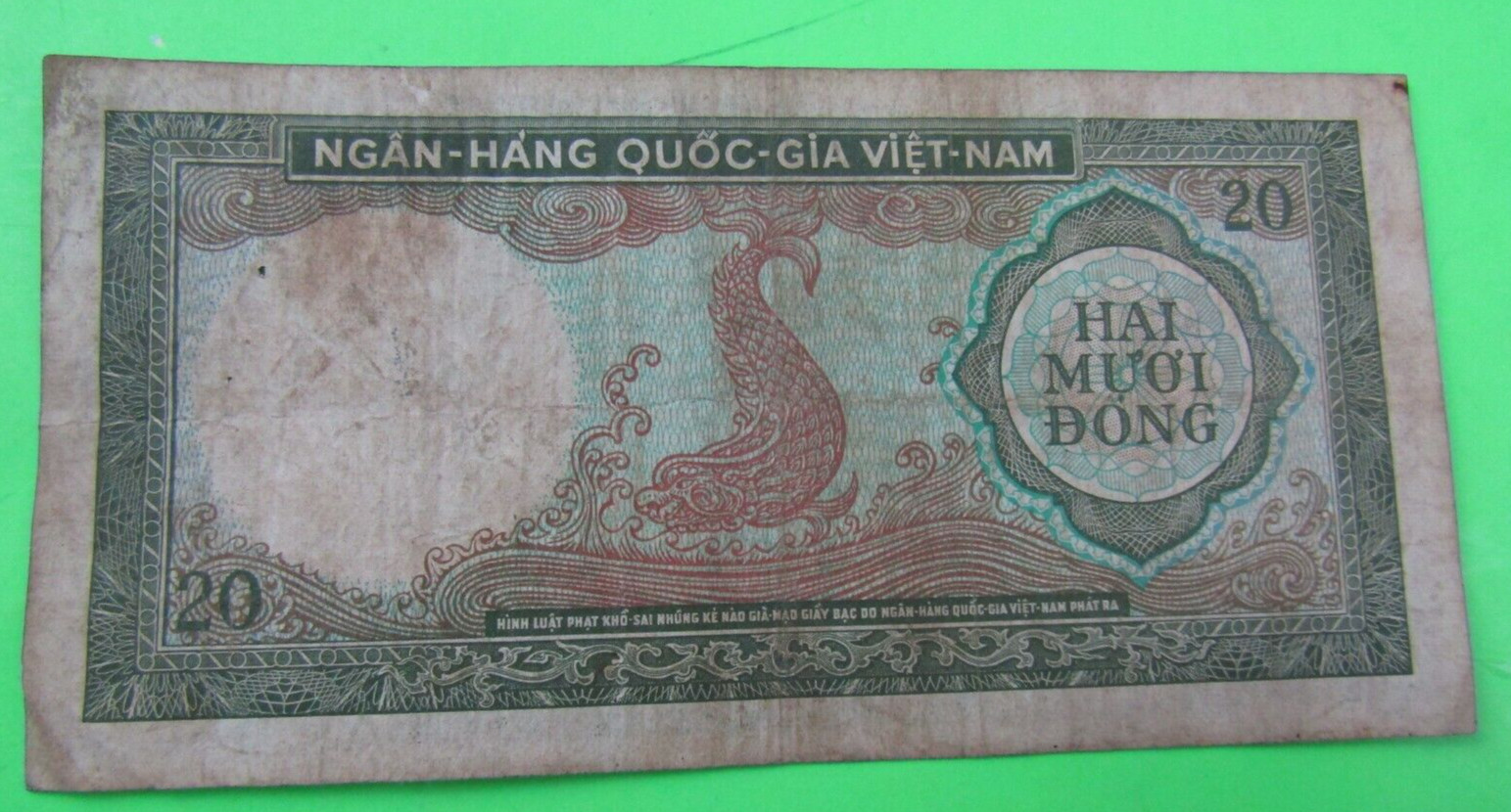VIET NAM SOUTH, 20 DONG,P#16a, ND(1964)
