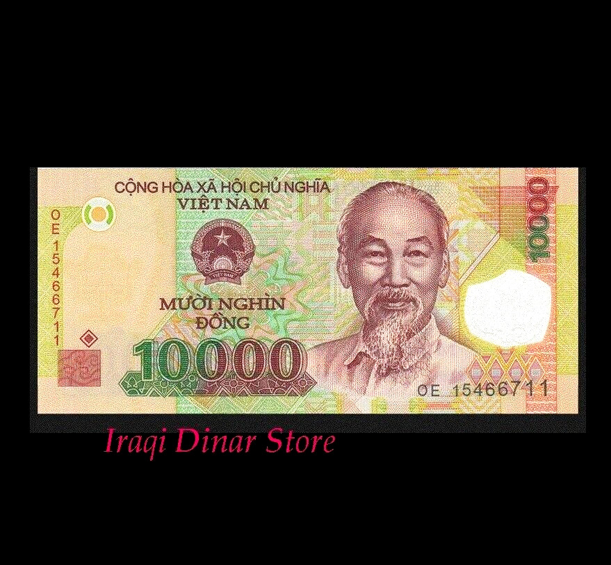 Vietnamese Dong 10000 UNC Polymer Vietnam Bank Note Fast Free Shipping