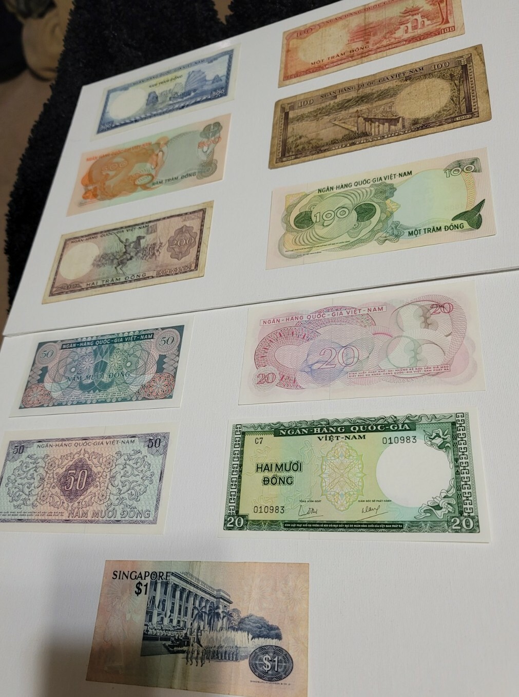 1962-1979 Vietnam Banknotes