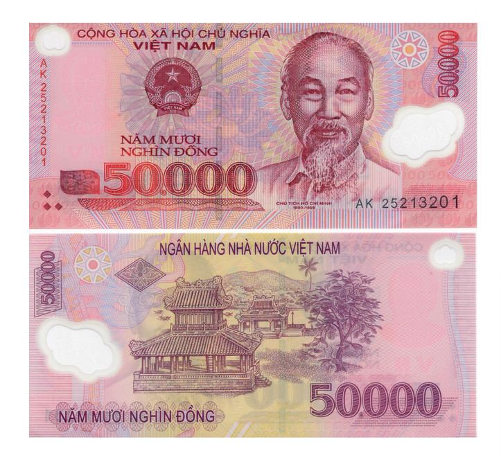 2025 Vietnam 50000 Dong POLYMER P-121 NEW UNC Banknote