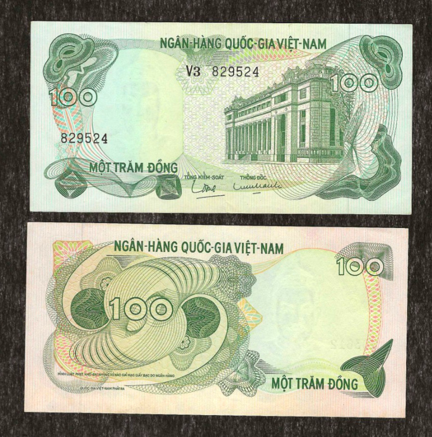 Vietnam SOUTH 100 DONG P-26 ND 1970 Vietnamese World Currency UNC BANK NOTE