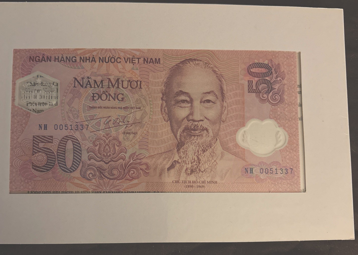 Vietnam 50 Dong P-118 1951-2001 Uncirculated Commemorative 50th Anniversary Note