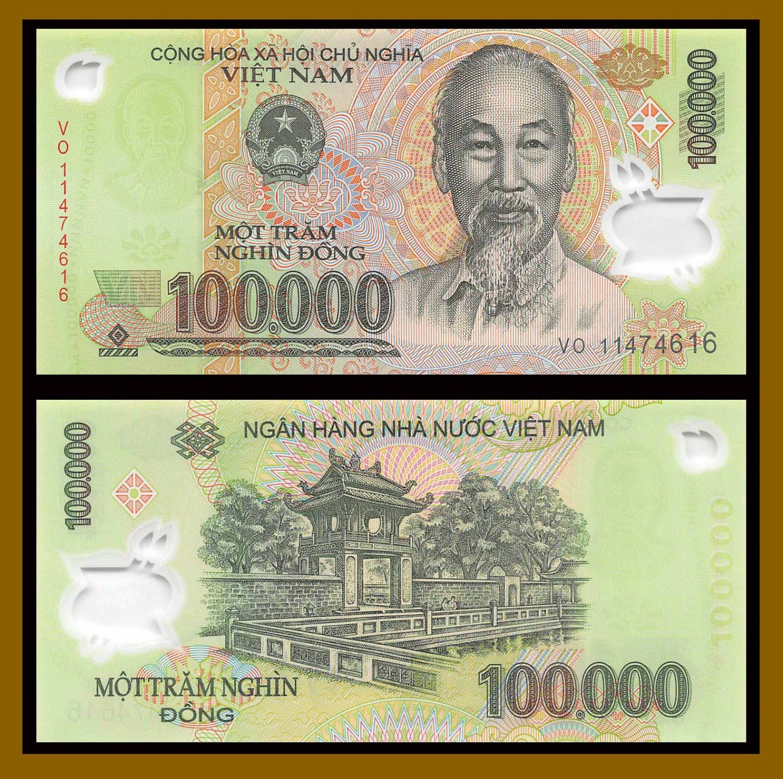 Vietnam 100000 Dong, 2004-2023 P-122 Unc