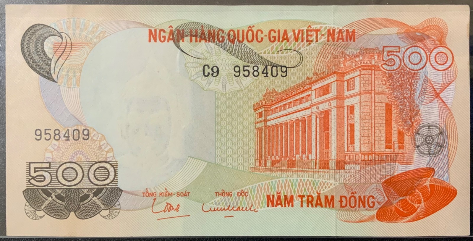 1972 SOUTH VIETNAM PAPER MONEY – 500 DONG BANKNOTE!